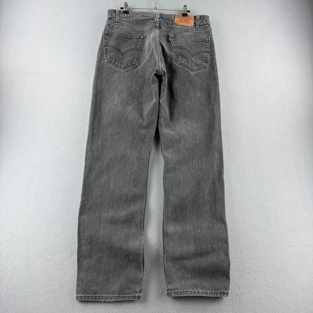 Vintage Levis Jeans Mens 36x34 (Fits 34x32) Gray‎ 505 Straight 2001 Y2K